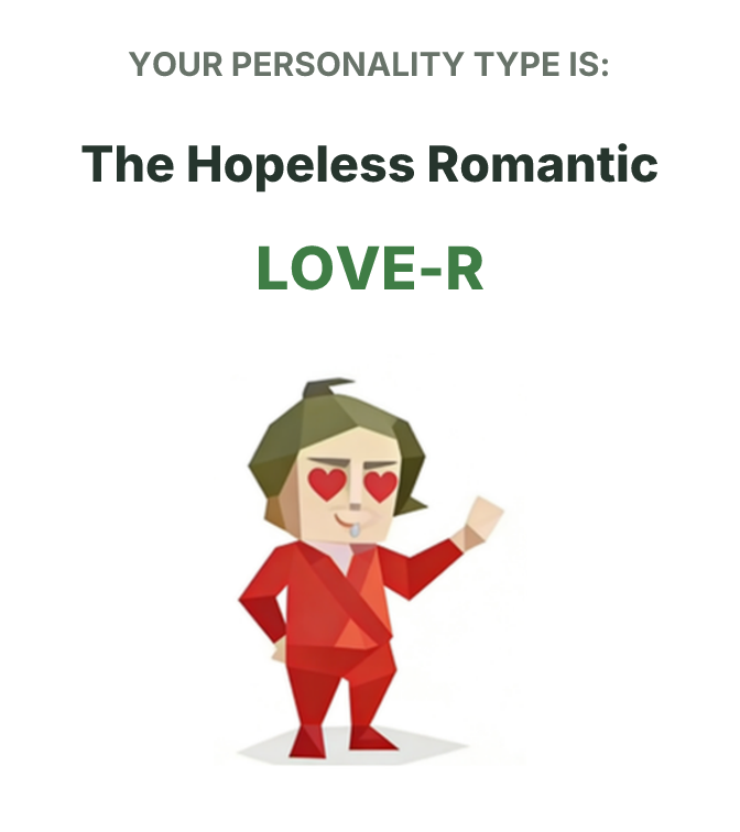 SBTI personality type illustration for LOVE-R The Hopeless Romantic