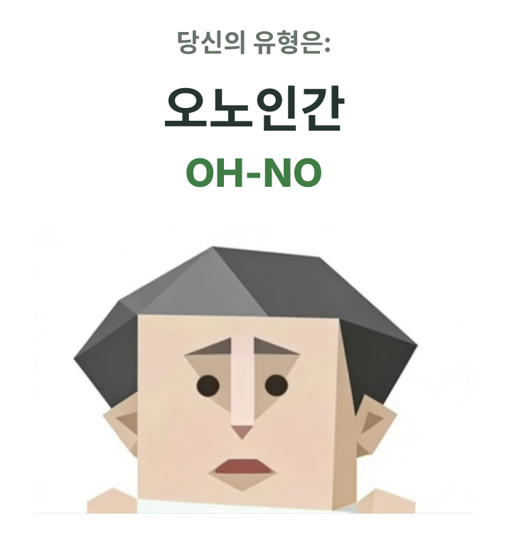 SBTI personality type illustration for OH-NO 오노인간