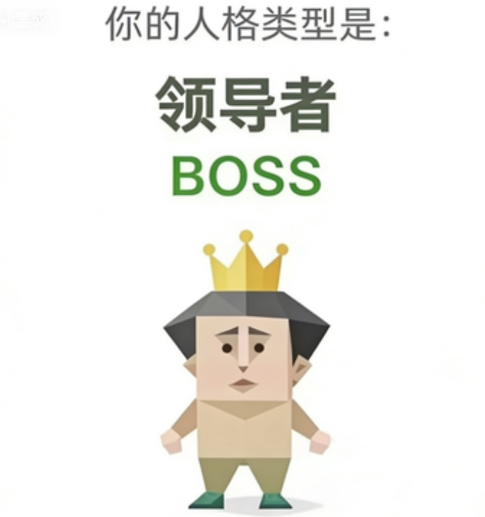 SBTI personality type illustration for BOSS 领导者