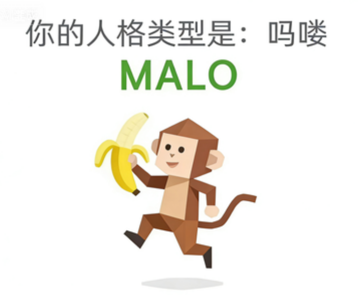SBTI personality type illustration for MALO 吗喽