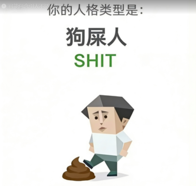 SBTI personality type illustration for SHIT 愤世者